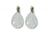 Swarovski Ohrh�nger Tropfen Light Grey Opal