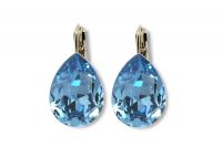 Swarovski Ohrh�nger Tropfen Aquamarine