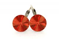 Ohrh�nger Rivoli 14mm Padparadscha