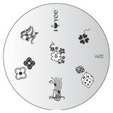 Konad Nailart Stamping Schablone m22