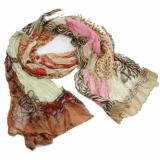 Designer Damenschal Zebra n Belts Brown