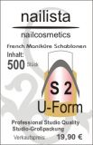 500 French Manikür Schablone S 2