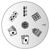 Konad Nailart Stamping Schablone m48