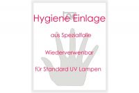 10 x Hygieneeinlage UV Lampe transparente Folie