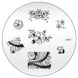 Konad Nailart Stamping Schablone m51